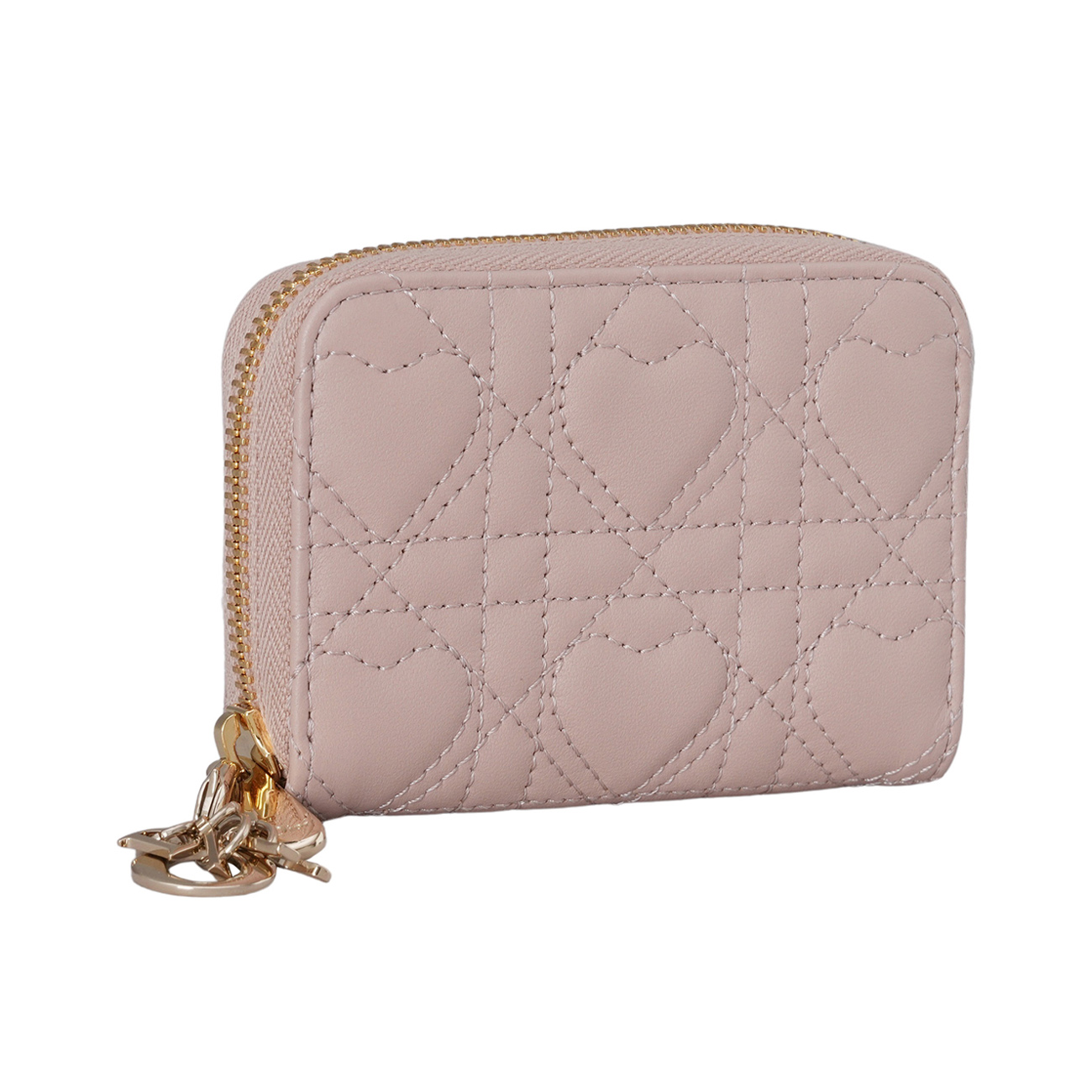 CHRISTIAN DIOR(USED)디올 하트 까나쥬 지퍼 카드지갑